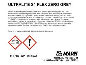 Mapei Ultralite S1 Flex Zero Grigio 15 Kg - Adesivo Cementizio