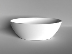 Freistehende Badewanne NEMO5 Solid Surface 150X70 Weiß Glänzend
