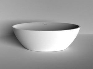 Freistehende Badewanne NEMO5 Solid Surface 150X70 Weiß Matt