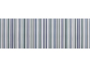 Wandfliese Velvet Line Mix 30x90 Streifen-Dekor Blau und Grün