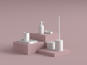 Porte-balai Vera blanc mat