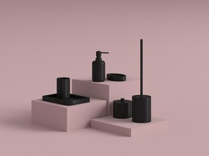 Porte-savon Vera noir mat