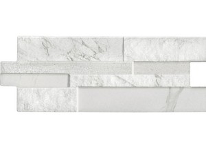 Carrelage Versilia blanc 16x39 grès cérame effet marbre imitation mur