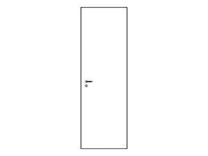Wally Hinged Door Without Flexboard 70Xh210 cm Rough To Be Painted