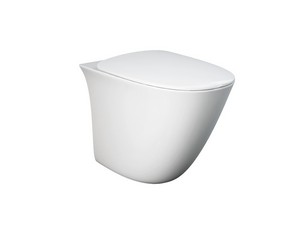 BERLINO RIMLESS FLOOR-MOUNTED BACK TO WALL PAN cm 52 WHITE
