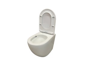 Wc à poser adossé au mur Vortex Moon blanc brillant