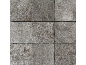 Carrelage Quartzite Grau XOUT 18 20X20 grès cérame extérieur épaisseur 18mm effet pierre grise