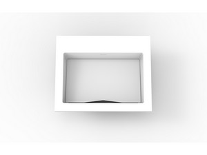 Lavabo Zeno 60x50 cm TeckStone blanc brillant