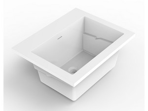 Lavabo Zeno 60x50 cm TeckStone blanc brillant