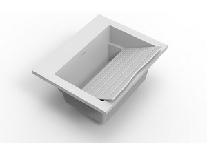 Lavabo Zeno 60x50 cm TeckStone blanc brillant