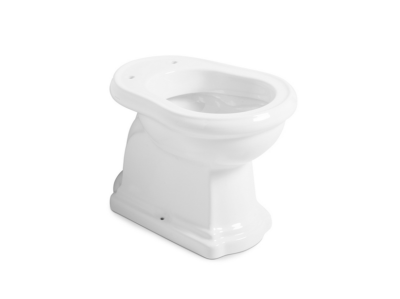RETRO' FLOOR-MOUNTED PAN WITH WALL DRAIN P 53X38,5 WHITE