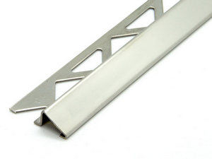 Profilé barre de seuil dénivelé Global Slide acier inox brillant h10mm 90cm