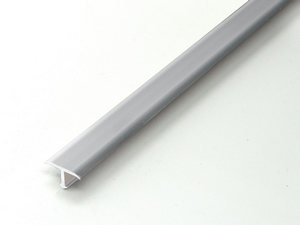 Profilé de finition couvre-joints Global Cover aluminium anodisé argent 14x9 2,7m