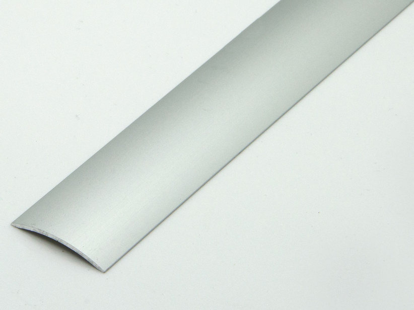 Profilé barre de seuil Global Trans aluminium anodisé argent + adhésif 3cm 2,7m