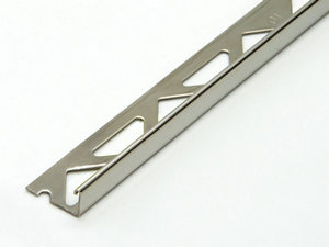 Profilé de finition d'angle Global Floor acier brillant 12,5mm 2,7m