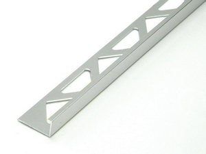 Profilo Angolare Global Floor Alluminio Brillantato Cromo 12,5mm 2,7m