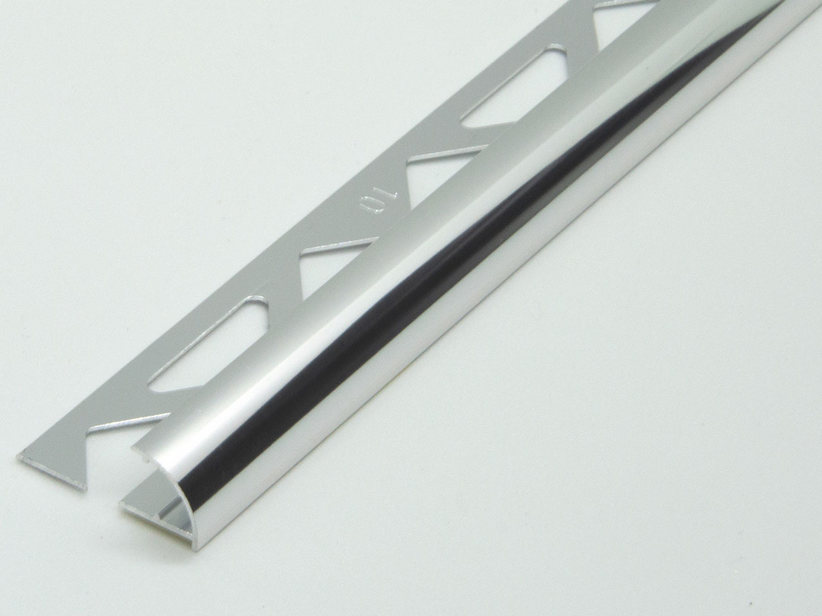Profilo Angolare Global Round Alluminio Brillantato Cromo 6mm 2,7m