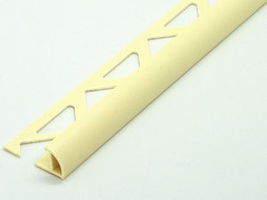 Profilé de finition d'angle Global Round PVC ivoire 8mm 2,7m