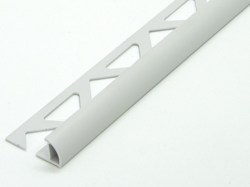 Profilé de finition d'angle Global Round PVC blanc 10mm 2,7m