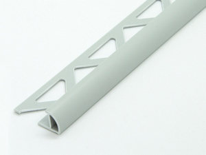 Profilé de finition d'angle Global Round PVC gris clair 10mm 2,7m