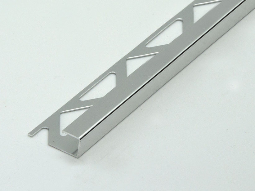 Profilo Angolare Global Square Alluminio Brillantato Cromo 10mm 2,7m