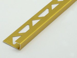 Profilo Angolare Global Square Alluminio Brillantato Oro 10mm 2,7m