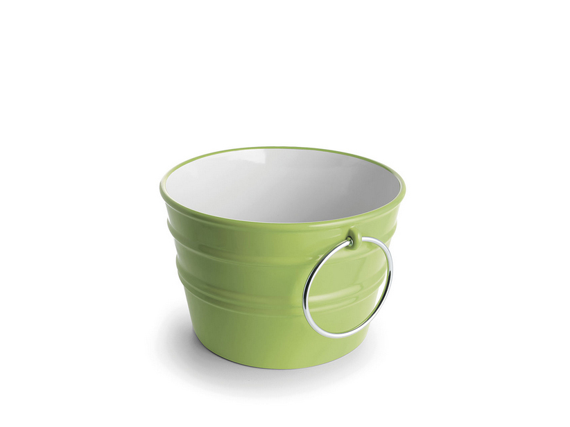 BACILE WASHBASIN cm.Ø46,5 H30 WITH RINGS GREEN