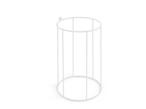 Support pour lavabo Bacile métal blanc mat