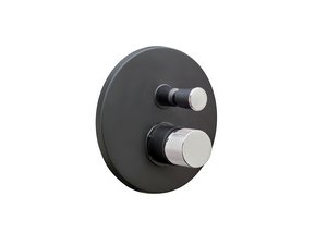 Mitigeur monocommande douche à encastrer avec inverseur 2 voies Dalila noir mat