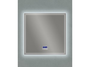 Miroir de salle de bains avec LED BH Multimedia 90x90 avec cadre