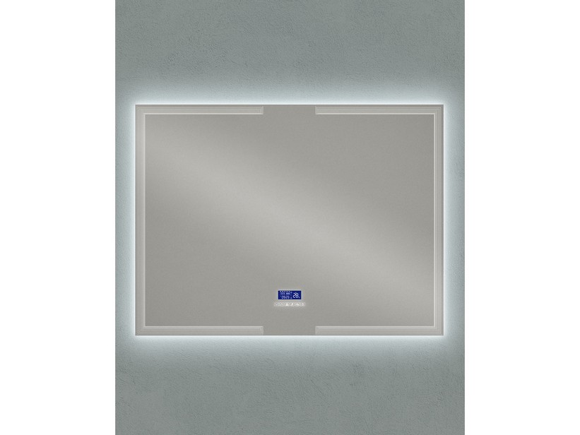 Badezimmerspiegel mit LED-Licht BH Multimedia 120X90 mit Rahmen