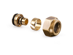 Raccord tube multicouche 24/19 x11,5 / 12-16 bronze