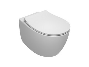 WC suspendu Sentimenti Neo Rimless 51x36 cm blanc mat