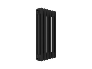 Röhrenheizkörper aus Stahl ELITE PLUS 3-Säuler 6 Elemente 369,6W Schwarz matt
