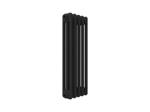 Röhrenheizkörper aus Stahl ELITE PLUS 3-Säuler 5 Elemente 348,5W Schwarz matt