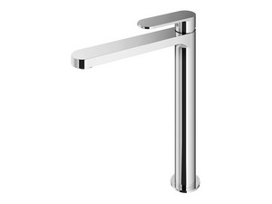 Tall Olmo Basin Mixer without Waste, Polished Chrome