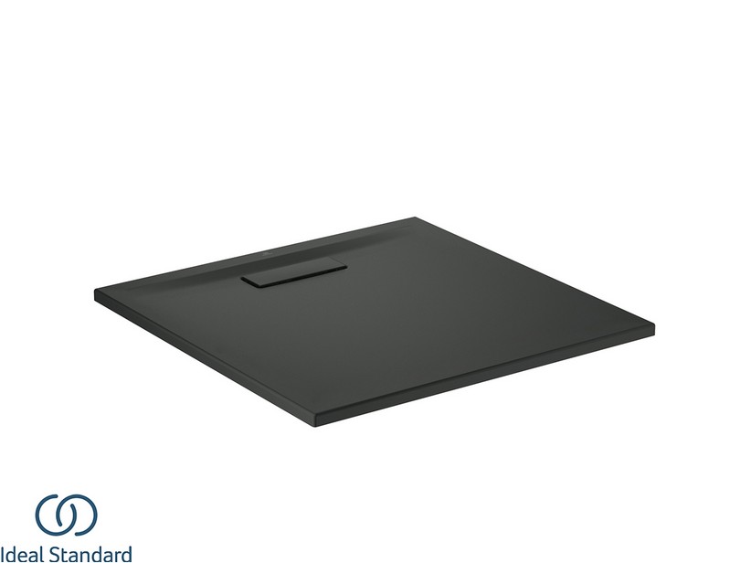 Duschwanne Ideal Standard® Ultra Flat New Quadratisch 80x80 cm Seidenschwarz Matt