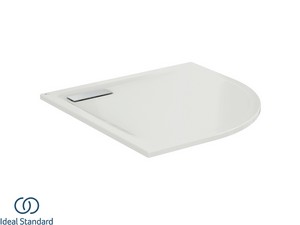 Duschwanne Ideal Standard® Ultra Flat New Halbrund 90x90 cm mit Ideal Grip Weiß Halbglänzend