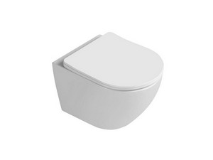 CARDANO RIMLESS SUSPENDED TOILET COMPACT 48,5X37 GLOSSY WHITE