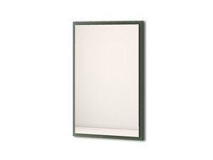 Badezimmerspiegel mit LED-Licht Classic 90x59 cm Salbeigrün Matt