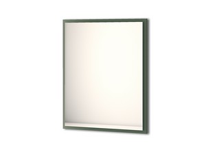 Badezimmerspiegel mit LED-Licht Classic 90x73 cm Salbeigrün Matt