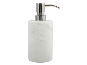 Dispenser Sapone Sana 17,7 cm Marmo Bianco Statuario Opaco/Cromo