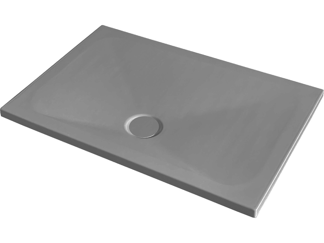 GRG Duschwanne Selene – 70x160x5 Cm, Rechteckig Aus Verstärktem ABS – Inkl. Ablaufgarnitur