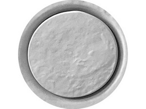 Ablaufgarnitur für Dusche Appia Ø90 mm Kappe aus Keramik Grau Matt