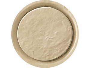 Ablaufgarnitur für Dusche Appia Ø90 mm Kappe aus Keramik Beige Matt