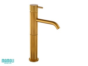 GRETHA TALL BASIN TAP BRUSHED SOFT-GOLD BRASS