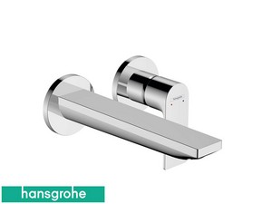 Miscelatore per Lavabo a Muro Hansgrohe® Rebris E con Bocca da 20,5 cm Cromo