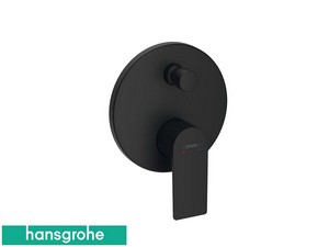 Unterputz-Einhebelarmatur für Badewanne Hansgrohe® Rebris E Schwarz Matt