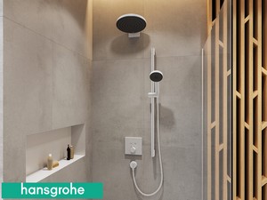 Bras de douche Pulsify S Hansgrohe 260 blanc