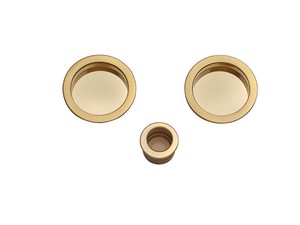 Blind Round Slide Round Brass